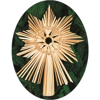 Vánoční ozdoba Anděl Přerov Slaměná špice typ E 2201-05 26 cm