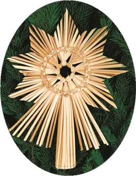 Vánoční ozdoba Anděl Přerov Slaměná špice typ E 2201-05 26 cm