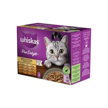 Krmivo pro kočku Whiskas kaps. Pure Delight drůb.výb.žel. 12x85g