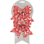 Mašle červená s norským vzorem