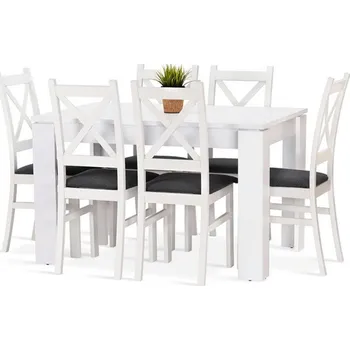 Jídelní set Jídelní set Iris 6 bílá/šedá