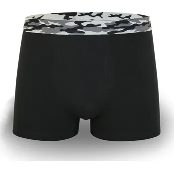 Pánské spodní prádlo FANNIFEN TEEN Bavlněné boxerky CAMOUFLAGE LG5140 - 4 ks v balení Velikost: M