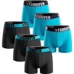 FANNIFEN Dárková sada 5: Pánské bavlněné boxerky FAN-55450 6ks v balení Barva: Světlemodrá, Velikost: S