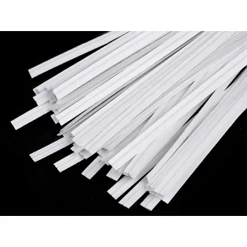 Vázací drát Vázací drátek v papíru délka 10 cm, barva 2 bílá