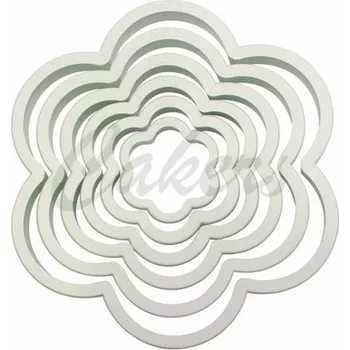 Čokoláda PME plastová vykrajovátka- květina - sada 6ks