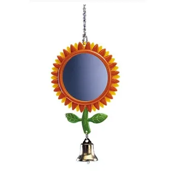 Hračka pro ptáka Nobby Závěsné zrcátko květina 17 cm