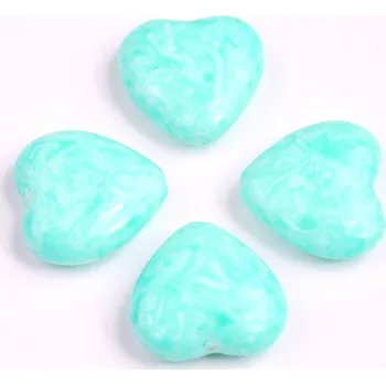 Dětské navlékací korálky Korálky srdíčka č.4288 (15x16mm)