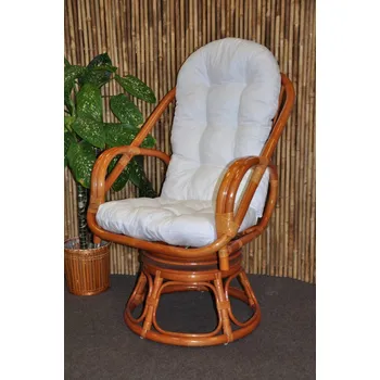 Polstr na křeslo Havai bílý