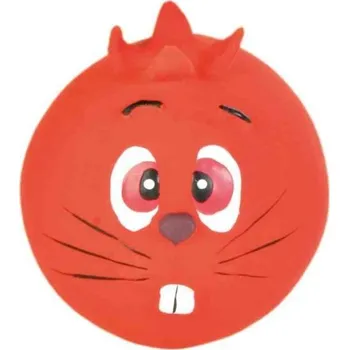 Hračka pro psa Míček s obličejem, latex 7cm