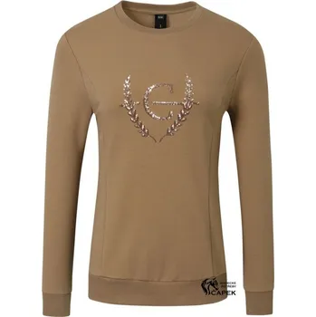 Vybavení pro jezdce Mikina Covalliero -FLITR SS23- - Světle hnědá - S