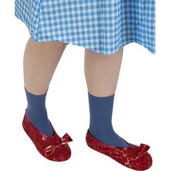 Karnevalový doplněk Funiglobal - Červené návleky na boty Dorotka pro ženy - Čaroděj ze země Oz -