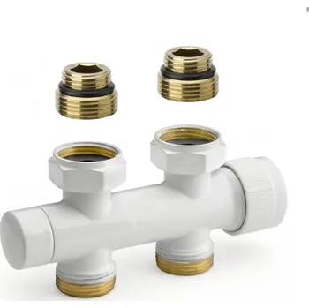 Ventil Termostatický ventil přímý pro středové připojení 3/4" Eurokonus 1/2", bílá 344TB015