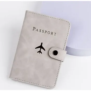 Vodotěsný obal na cestovní pas - Světle šedá-200006151