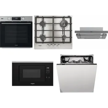 Set domácích spotřebičů WHIRLPOOL OMSK58RU1SX + WHIRLPOOL TGML 661 IX R + WHIRLPOOL AKR 749/1 IX + WHIRLPOOL WMF200G + WHIRLPOOL WIO 3T133 PE 6.5