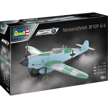 Plastikový model Revell - Messerschmitt Bf109G-6, EasyClick ModelSet letadlo 63653, 1/48