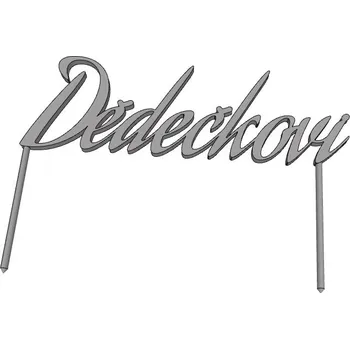 Dědečkovi 1 - plastový zápich - Tmavě zlatá