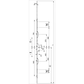 MACO zámek vícebodový Z-TS 2HO+2iS DM: 45