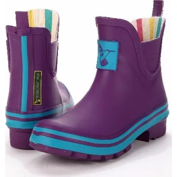Dámské holínky Dámské holinky gumáky Evercreatures ankle Eggplant