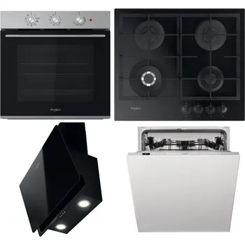 Set domácích spotřebičů WHIRLPOOL OMK38HU0X + WHIRLPOOL GOFL 629/NB1 + WHIRLPOOL WHVP 65F LM K + WHIRLPOOL WIC 3C33 PFE