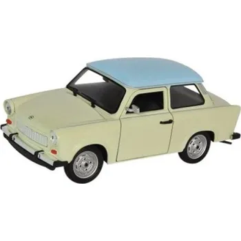 autíčko Model auta Welly Trabant 601 (krémová/modrá) 1:24