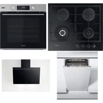 Set domácích spotřebičů WHIRLPOOL OMSK58RU1SX + WHIRLPOOL GOFL 629/NB1 + WHIRLPOOL AKR 62F LT K + WHIRLPOOL WSIC 3M27 C