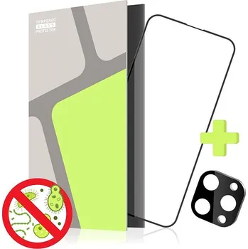 Tempered Glass Protector pro iPhone 15 Pro Max, antibakteriální + sklo na kameru