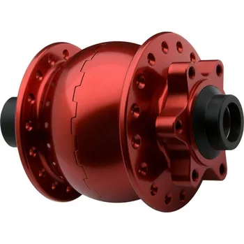 Zapletené kolo Dynamo na kolo SON 28 15 Disc 6-bolt - červená - 32d, pevná osa 15mm