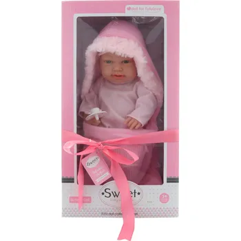 Panenka Miminko holčička pevné tělo v zavinovačce v dárkovém balení