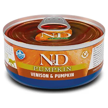 Krmivo pro kočku Farmina - N&D N&D Pumpkin Venison - konzerva pro kočky 70 g