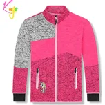 Dívčí outdoorová mikina - KUGO HM1981, růžová Barva: Růžová, Velikost: 104