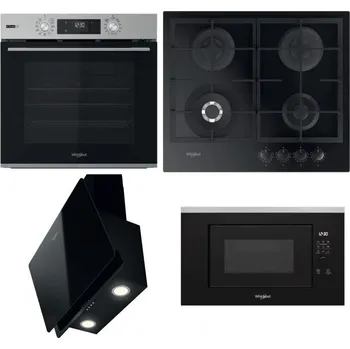 Set domácích spotřebičů WHIRLPOOL OMSK58RU1SX + WHIRLPOOL GOFL 629/NB1 + WHIRLPOOL WHVP 65F LM K + WHIRLPOOL WMF200G