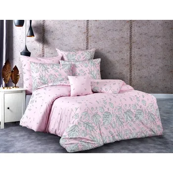 Bytový textil TipTrade Bavlněné povlečení Hosttid Růžové 140x200 + 70x90 cm