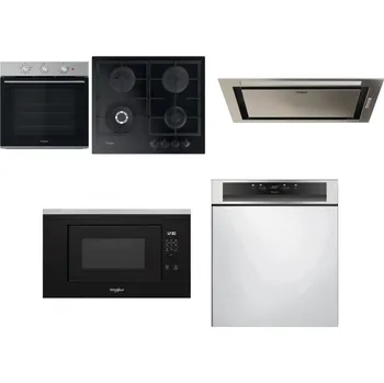 Set domácích spotřebičů WHIRLPOOL OMK38HU0X + WHIRLPOOL GOFL 629/NB1 + WHIRLPOOL WCT3 64 FLB X + WHIRLPOOL WMF200G + WHIRLPOOL WBC 3C34 PF X