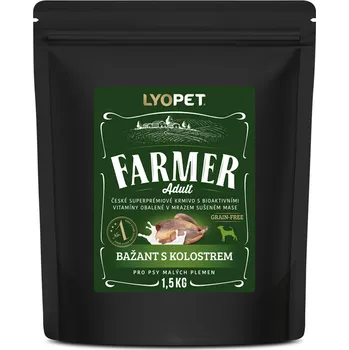 Krmivo pro psa LYOPET Farmer Adult MINI Bažant s kolostrem 1,5 kg