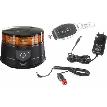 Maják Dobíjecí LED maják s dálkovým ovladačem 12/24V