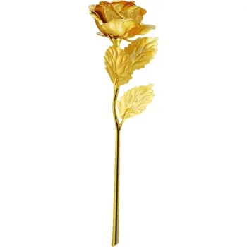 umělá květina Věčná růže v dárkovém boxu 24 cm zlatá