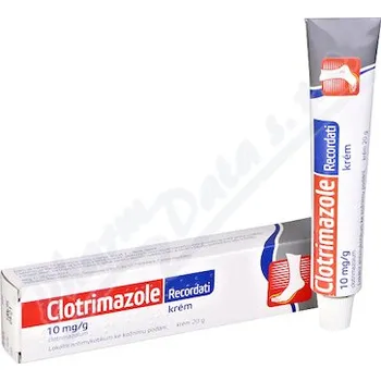 Lék na kožní problémy, vlasy a nehty Clotrimazole Recordati 10mg/g crm.1x20g