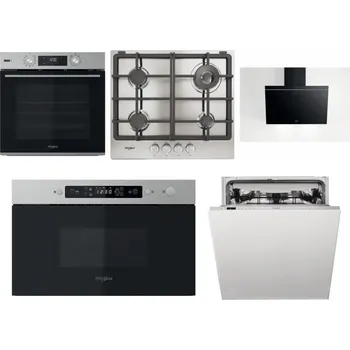 Set domácích spotřebičů WHIRLPOOL OMSK58RU1SX + WHIRLPOOL TGML 661 IX R + WHIRLPOOL AKR 62F LT K + WHIRLPOOL MBNA910X + WHIRLPOOL WIC 3C33 PFE