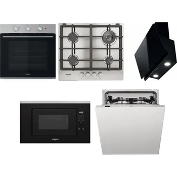 Set domácích spotřebičů WHIRLPOOL OMK38HU0X + WHIRLPOOL TGML 661 IX R + WHIRLPOOL WHVP 65F LM K + WHIRLPOOL WMF200G + WHIRLPOOL WIC 3C33 PFE
