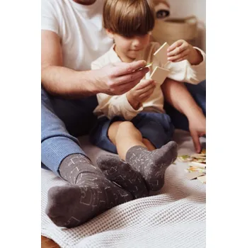 Pánské oblečení Pánské ponožky - rodinná kolekce 084 MELANŽOVĚ ŠEDÁ 44-46