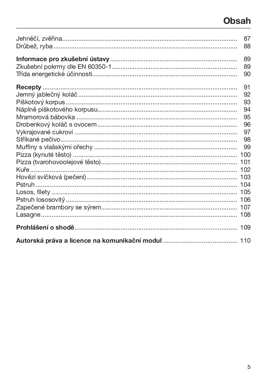 Návod K Obsluze A Montáži Miele H 2861 B - Zbozi.cz