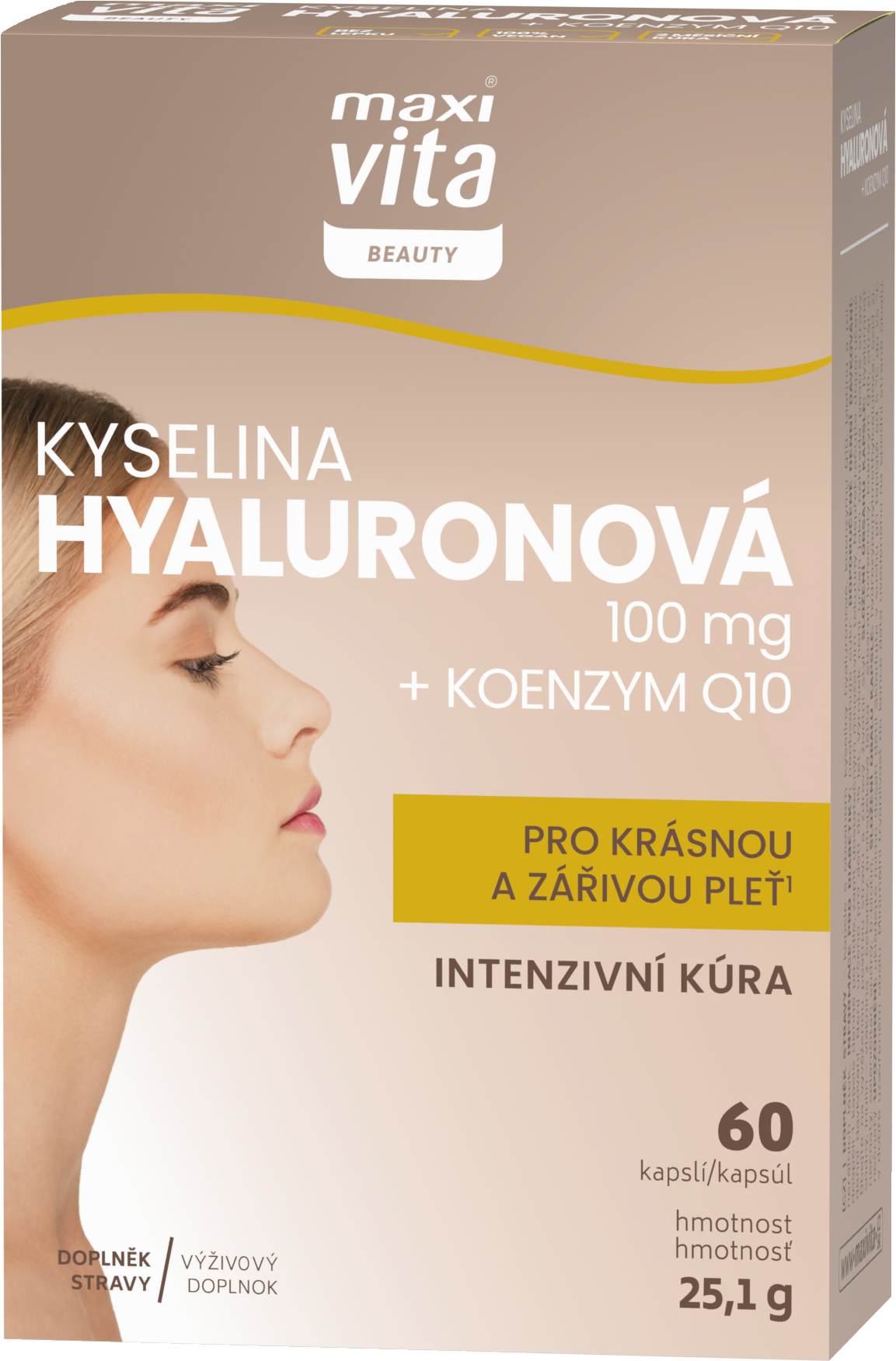 Maxi Vita Beauty Kyselina Hyaluronov Mg Koenzym Q Cps Od