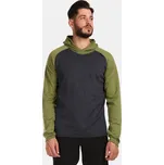 Pánský vlněný svetr s kapucí Kilpi MOSEO-M zelená XL