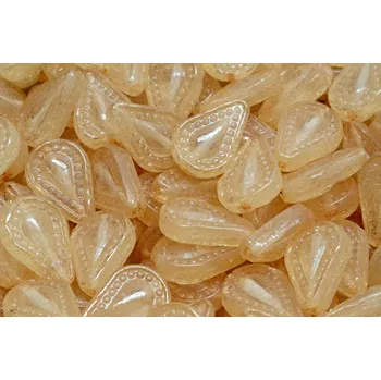 Dětské navlékací korálky Filigránová slzička č.4216 (14x10mm)