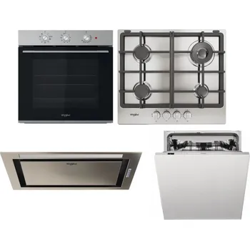 Set domácích spotřebičů WHIRLPOOL OMK38HU0X + WHIRLPOOL TGML 661 IX R + WHIRLPOOL WCT3 64 FLB X + WHIRLPOOL WIC 3C33 PFE