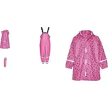 Komplet do deště bunda a kalhoty s laclem Playshoes srdce