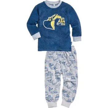 Dětské froté dvoudílné pyžamo Playshoes bagr