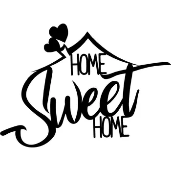 Nástěnná dekorace Welcome černá