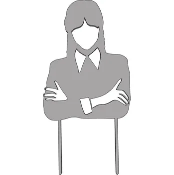 Wednesday č.4 - plastový zápich - Bílá