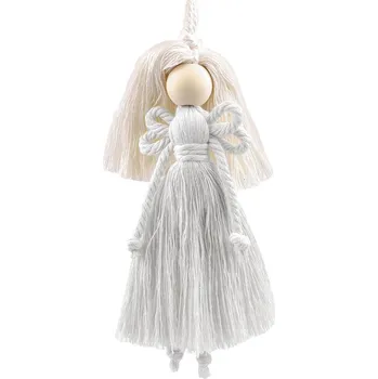 Andělka hand made macrame k zavěšení